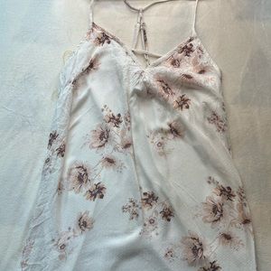 forever 21 white and pink flower dress